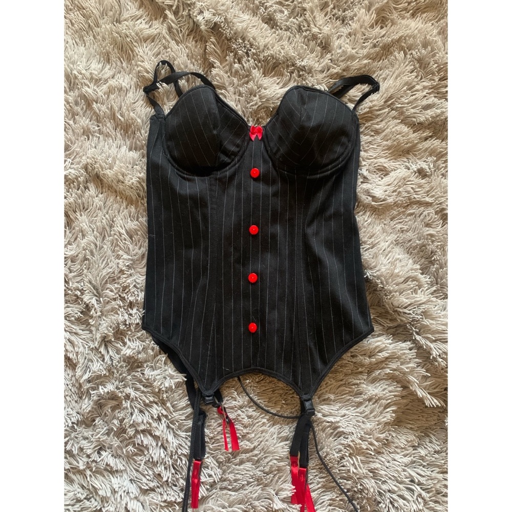 Pin stripe corset